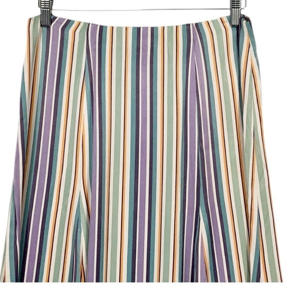 Anthropologie Maeve Freya Striped Midi Skirt Size 6 - Picture 6 of 10